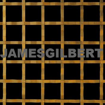 Handwoven Brass Decorative Grille with 5mm Plain Wire and 25mm Square Aperture